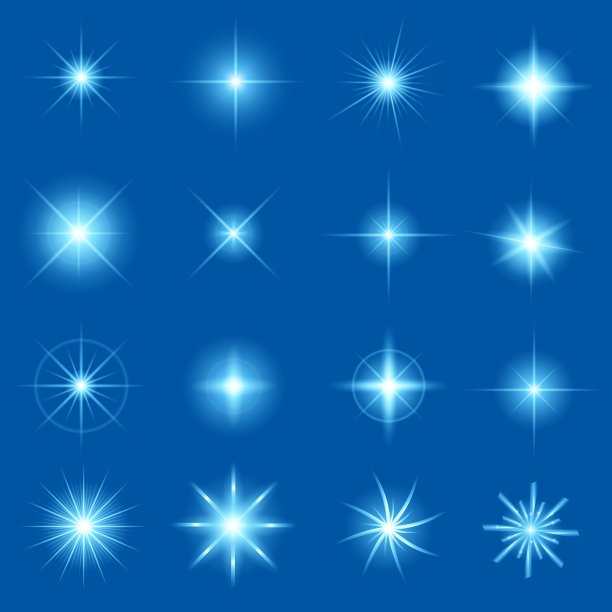 辉光效果创意概念套装图片下载