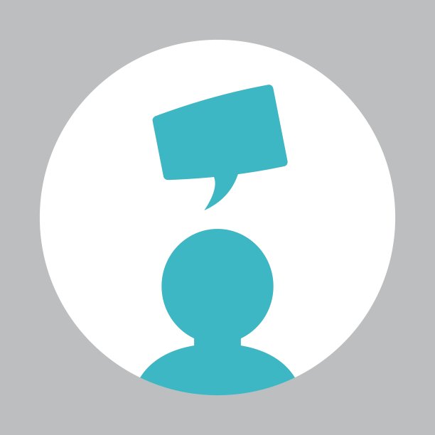 沟通设计气泡图标平坦图片下载