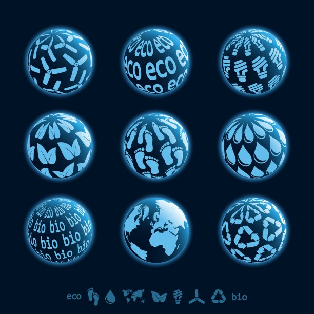 生态地球图标图片下载