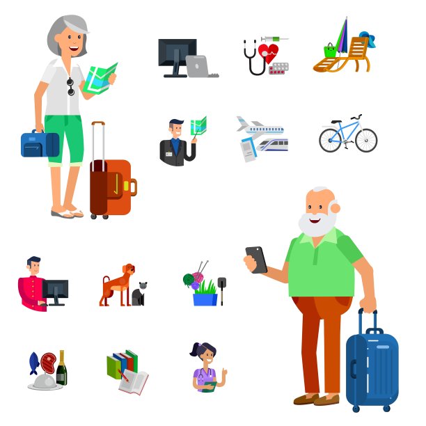 超酷的平面人物设计图片下载