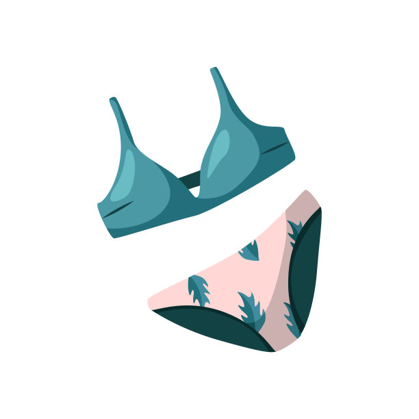 白色背景下的内衣特写镜头图片下载