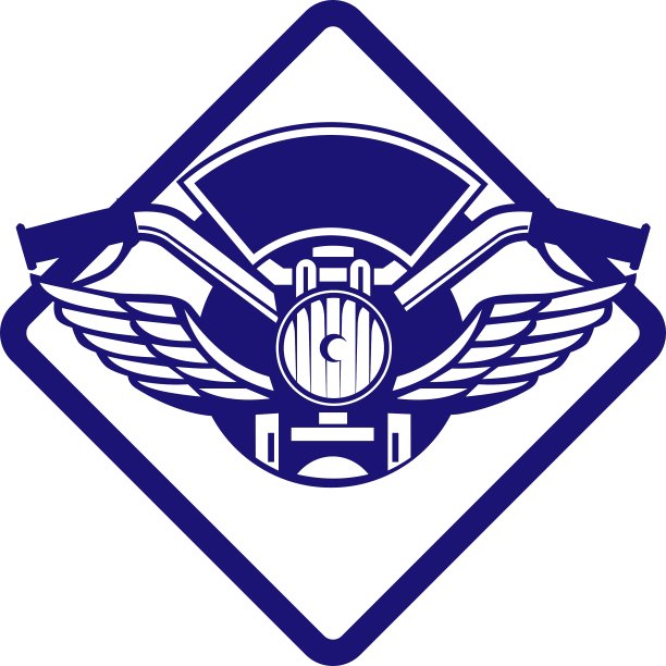 摩托车车把头灯翅膀钻石复古图片下载