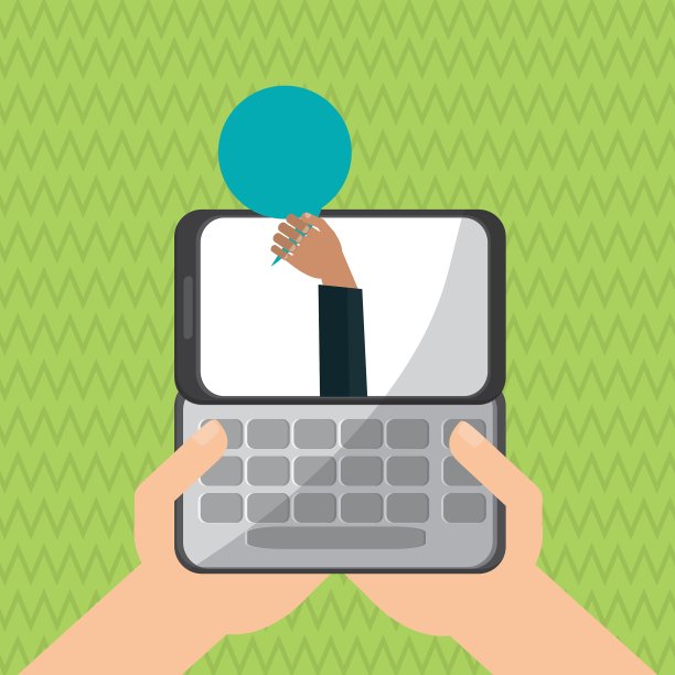 智能手机设计媒体图标扁平图片下载