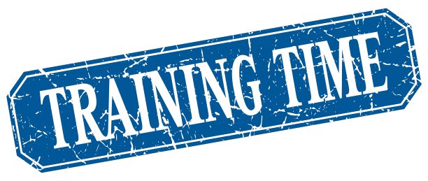 训练时间蓝色方块复古垃圾孤立图片下载