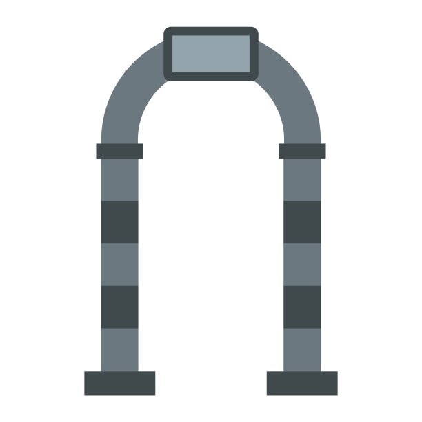 石拱图标扁平化风格图片下载
