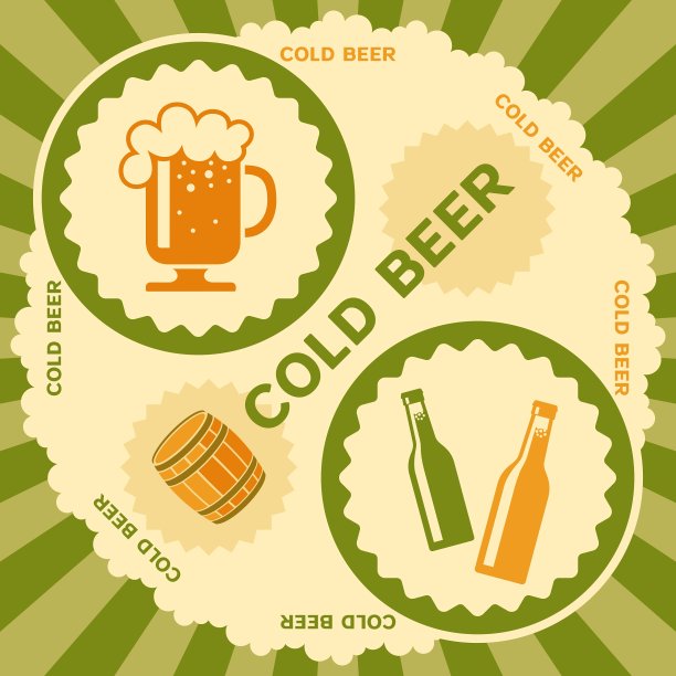 啤酒标签设计图片下载