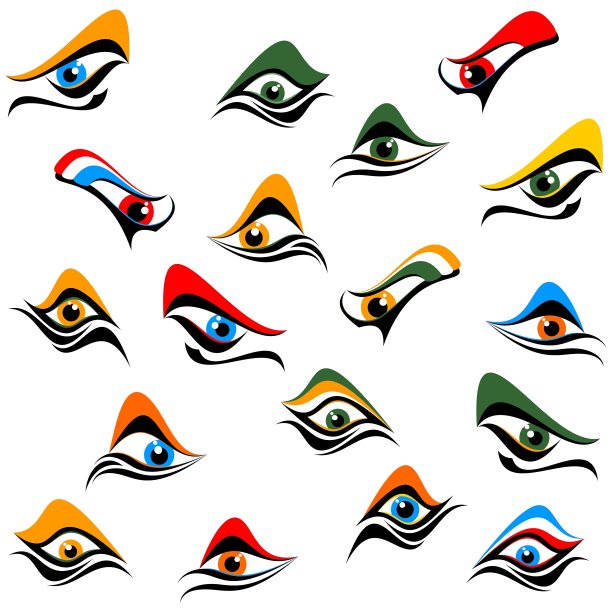 抽象眼睛的背景图片下载