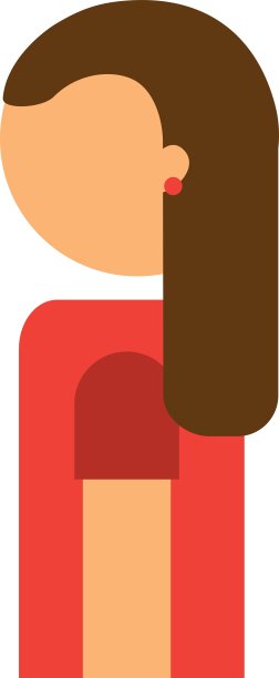 女性头像孤立的女性图标图片下载