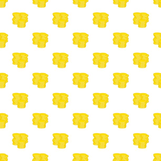 金币图案卡通风格图片下载