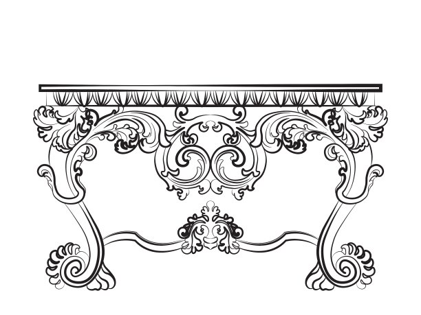 巴洛克皇家豪华风格家具图片下载