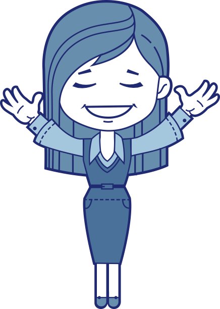 性格的女孩微笑图片下载