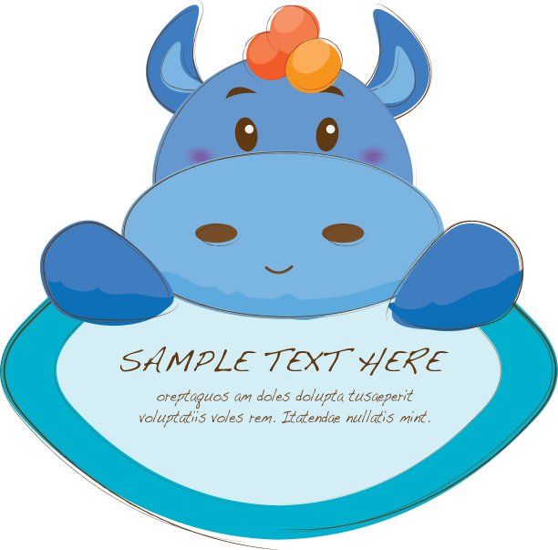 可爱的动物选项卡图片下载