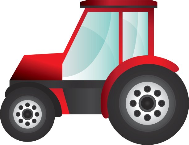 单一的拖拉机图标图片下载