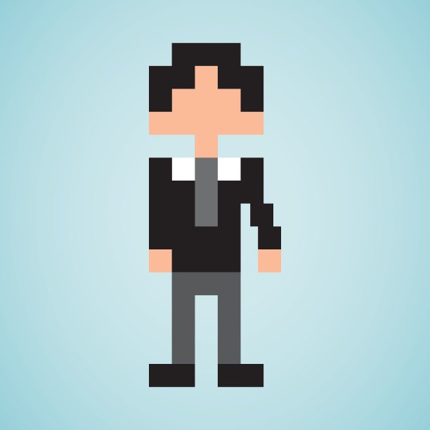 头像人物像素设计图片下载