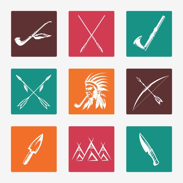 美国土著印第安人的标志图片下载