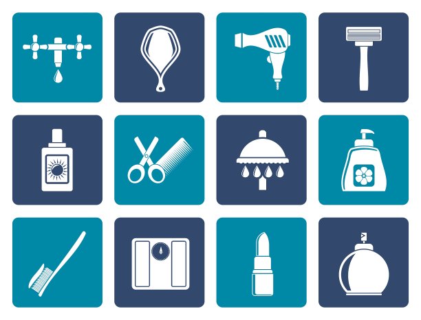 个人护理和化妆品图标图片下载