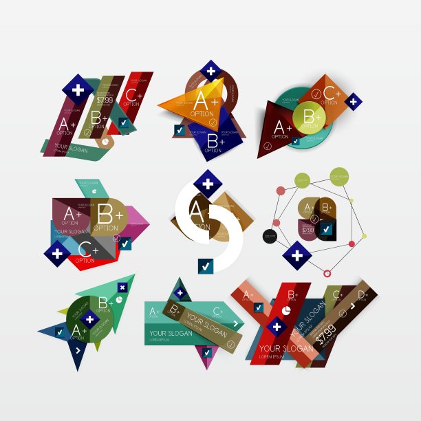 纸张图形信息图形网络布局图片下载