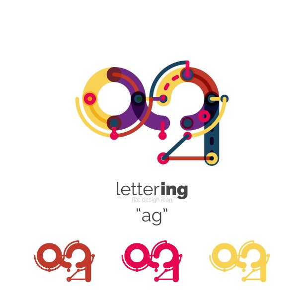 字母表字母字体标志企业图标图片下载