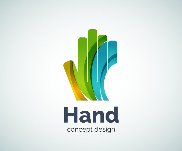 手标志模板图片下载