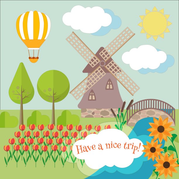 旅途愉快图片下载