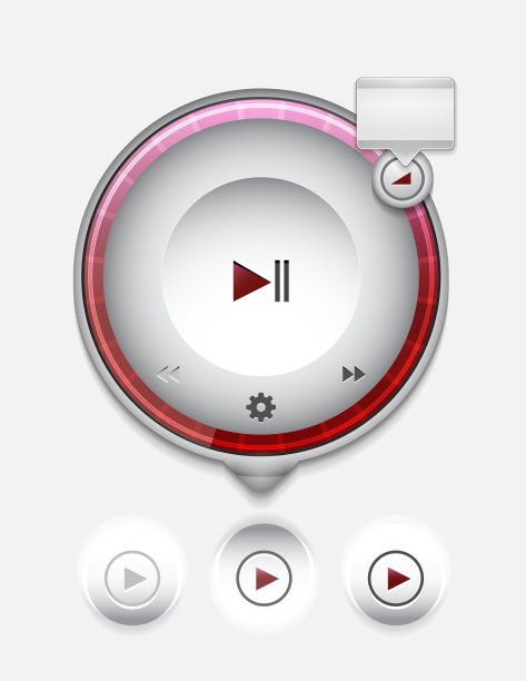 多媒体播放器的用户界面图片下载