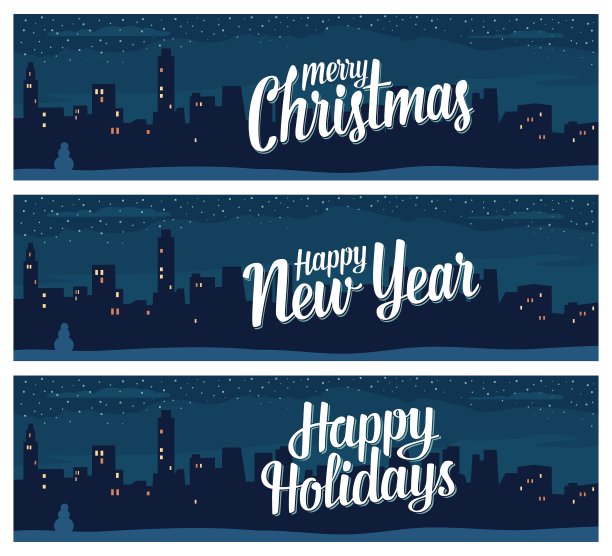 夜晚的城市和天上的星星图片下载