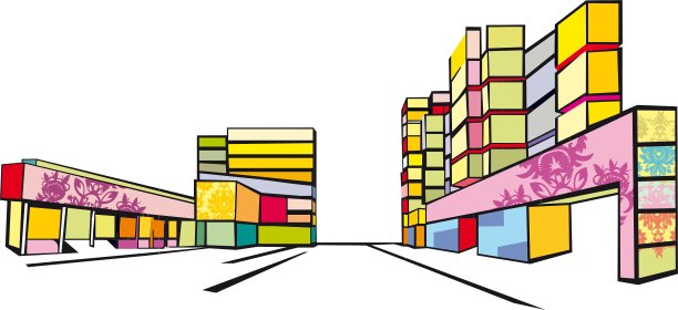 色彩斑斓的街图片下载