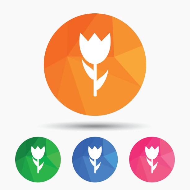 花标志图标玫瑰象征图片下载