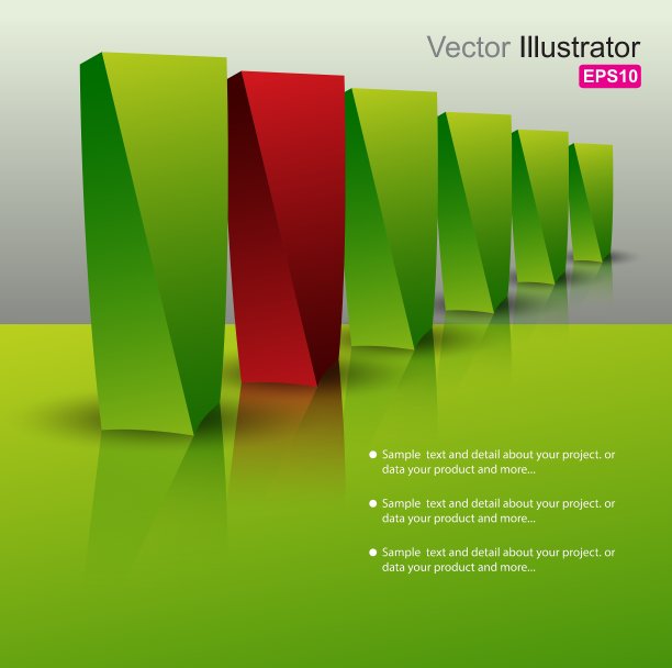 绿色背景下的彩色玩具块特写镜头图片下载