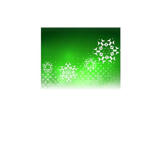 绿色的圣诞卡bokeh雪花图片下载