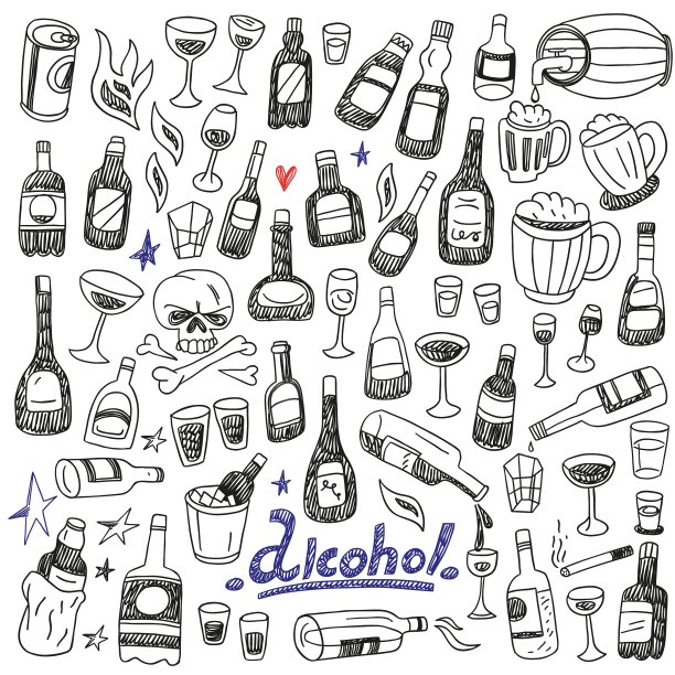 涂鸦BottlesAlcohol图片下载