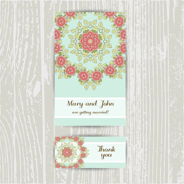 小册子和名片上的蓝色玫瑰图片下载