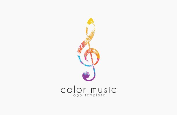 音符标志音乐标志创意标志颜色标志图片下载