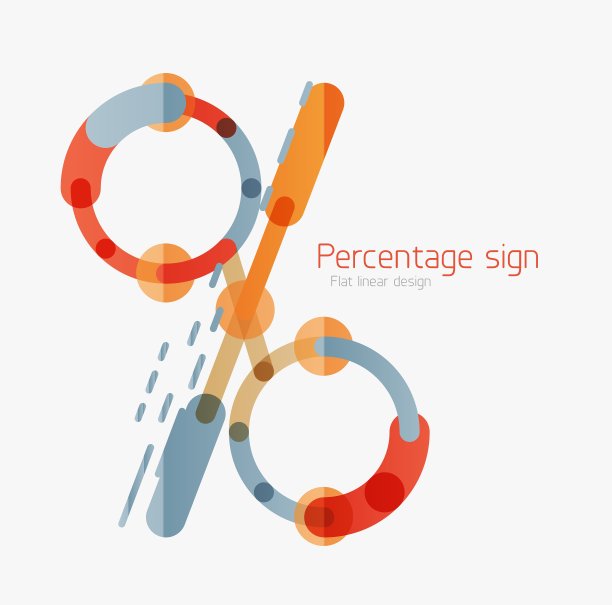 百分比标志背景图片下载