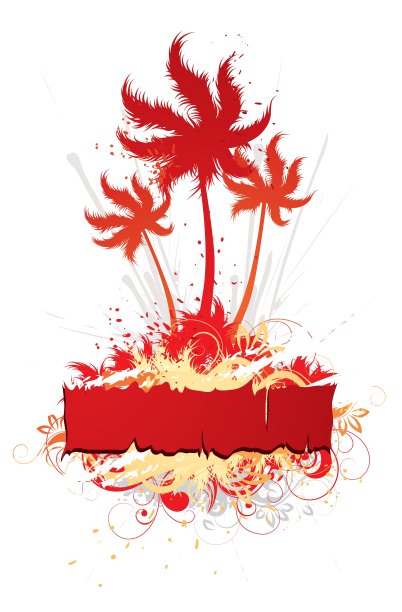 热带花卉设计图片下载