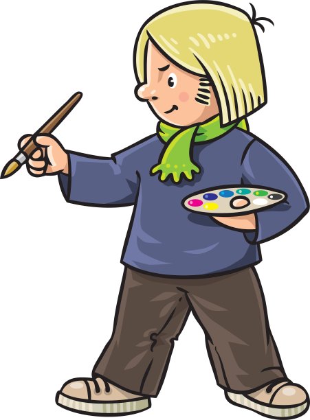 有趣的艺术家或画家图片下载