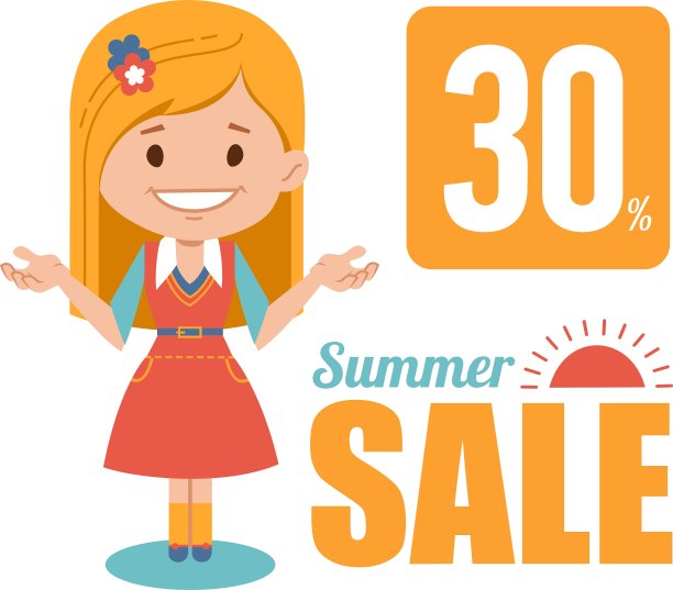 夏季折扣季节性促销横幅图片下载