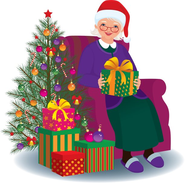 给亲爱的奶奶的圣诞礼物图片下载