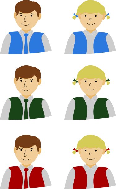 男性和女性用户图片下载