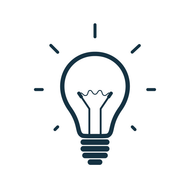 简单的灯泡图标图片下载