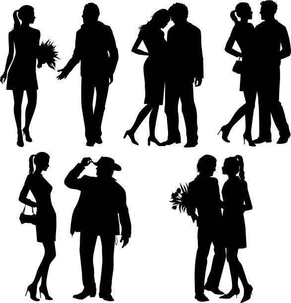 几个人的剪影图片下载