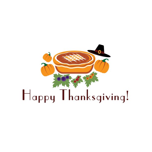 感恩节快乐，带着馅饼和朝圣者帽图片下载
