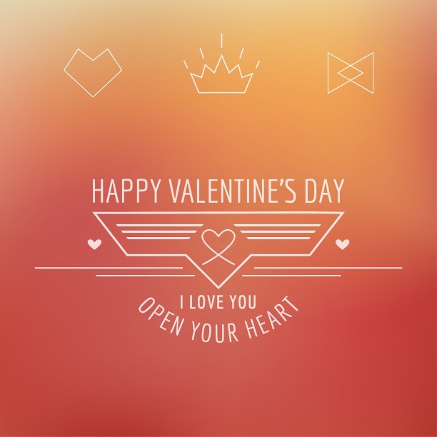 情人节卡片-爱的格言图片下载