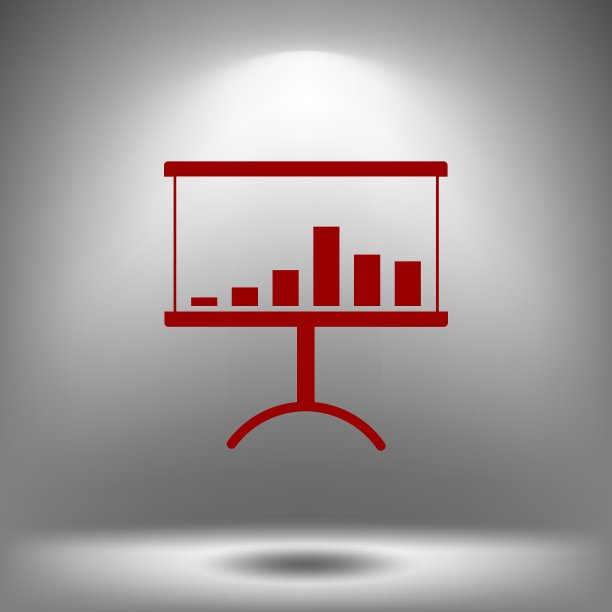 平面剪纸风格的图标展示的立场图片下载