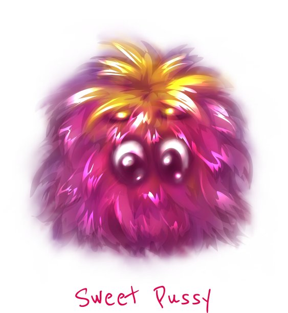 甜美的粉红色阴户在白色的背景图片下载