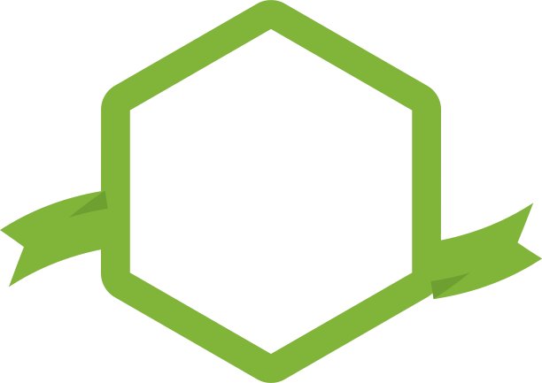 缎带标签横幅绿色图标图形图片下载