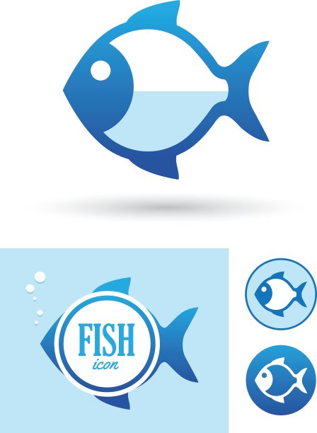 圆鱼图标图片下载