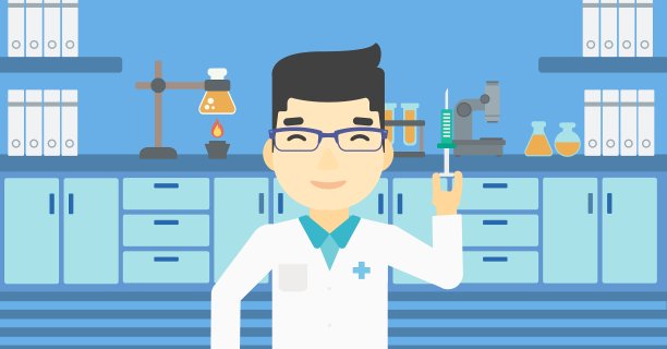 实验室助理，带注射器图片下载