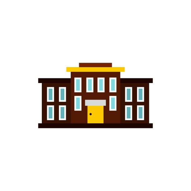 学校图标平面风格图片下载