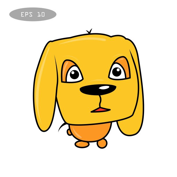 可爱有趣的狗卡通图片下载